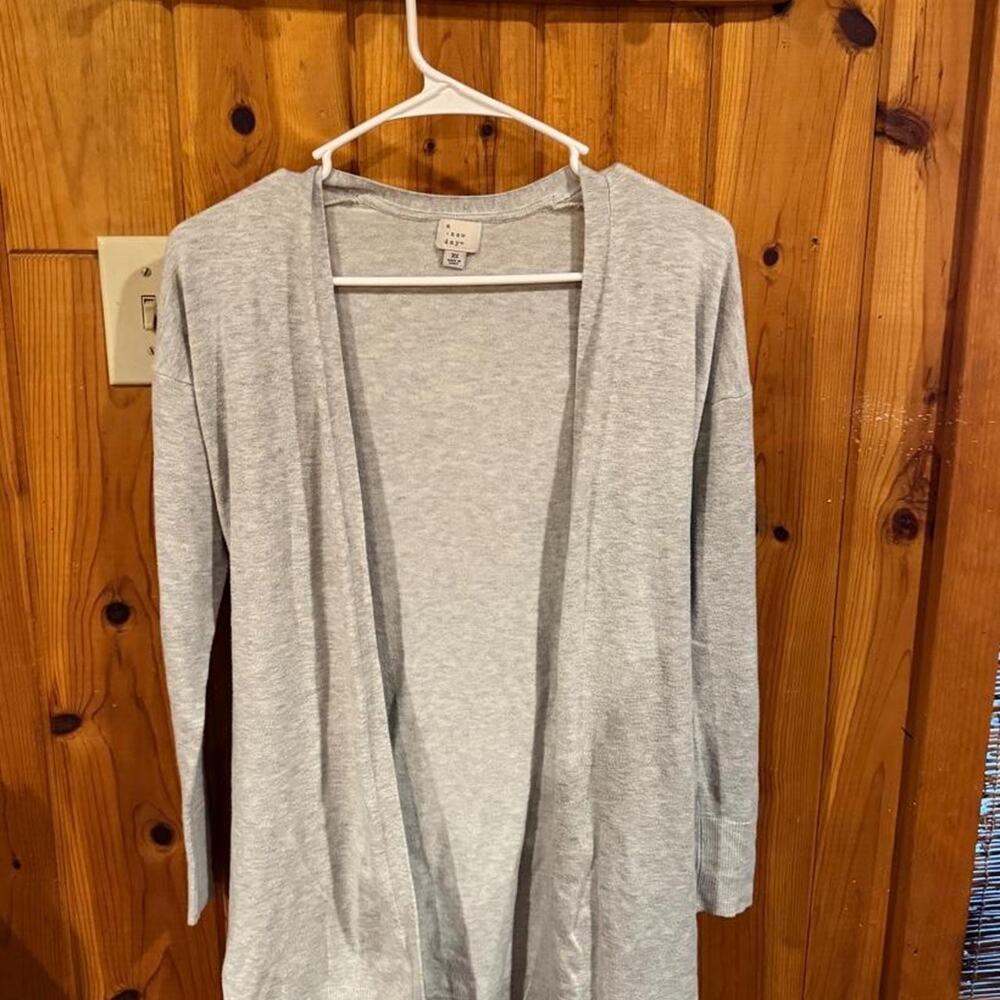 A new day grey long sleeve cardigan